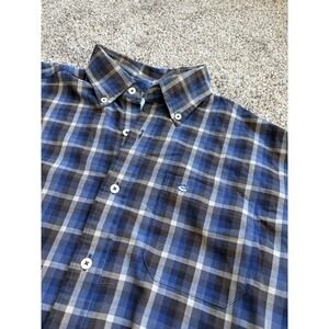 Southern Tide Shirt Mens‎ Size Medium Button Down Plaid Long Sleeve Classic Fit